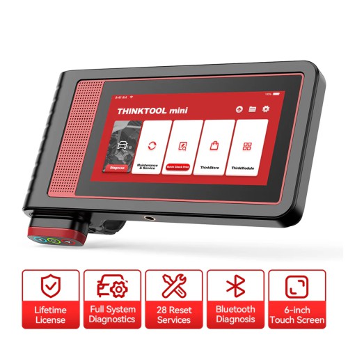 THINKCAR THINKTOOL MINI OE-level Full System Diagnostic 28 Reset Wireless/Bluetooth Connection Lifetime Free Update
