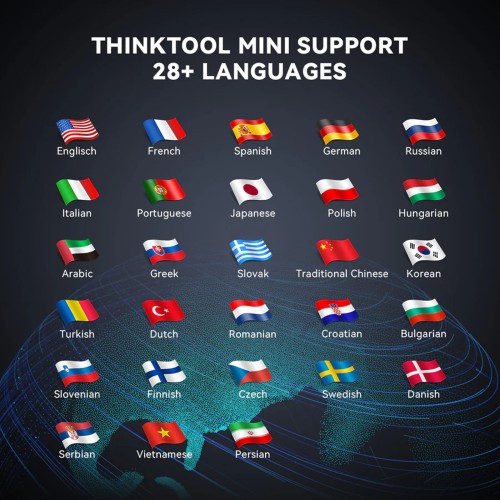 THINKCAR THINKTOOL MINI OE-level Full System Diagnostic 28 Reset Wireless/Bluetooth Connection Lifetime Free Update
