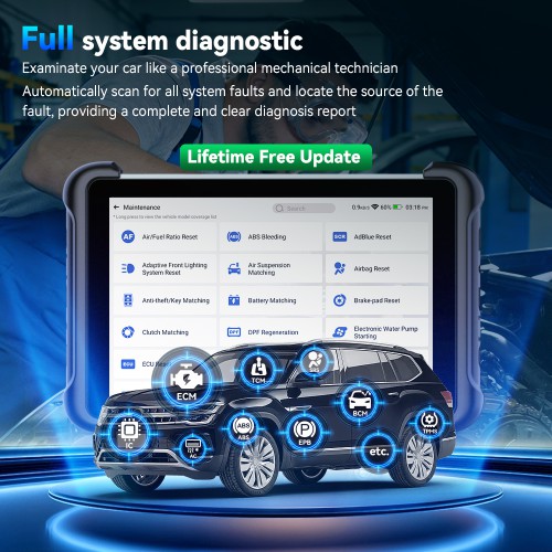 THINKCAR MUCAR 892BT PRO Bluetooth Diagnostic Scanner with AI Function, ECU Coding, Supports CANFD & DOIP & J2534, 35 Reset Functions,Topology Mapping
