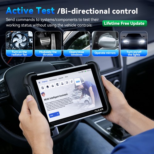 THINKCAR MUCAR 892BT PRO Bluetooth Diagnostic Scanner with AI Function, ECU Coding, Supports CANFD & DOIP & J2534, 35 Reset Functions,Topology Mapping