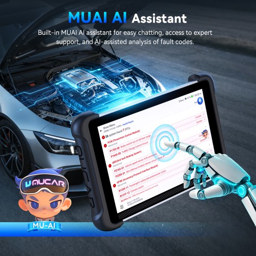 THINKCAR MUCAR 892BT PRO Bluetooth Diagnostic Scanner with AI Function, ECU Coding, Supports CANFD & DOIP & J2534, 35 Reset Functions,Topology Mapping