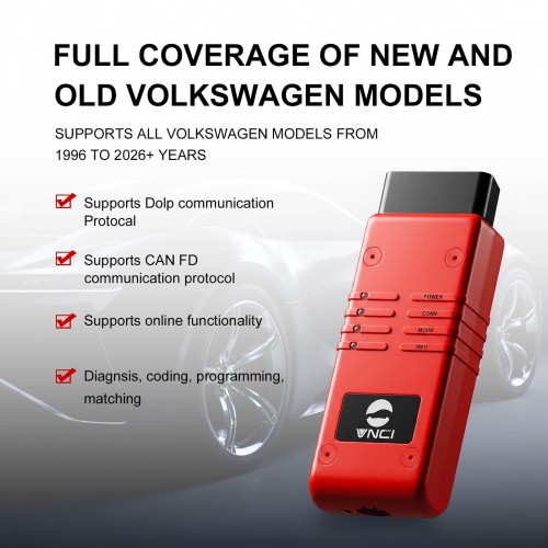 2026 VNCI 6154B Interface The Ultimate Diagnostic Tool for Audi, Skoda, and VW Vehicles Support DOIP and CANFD