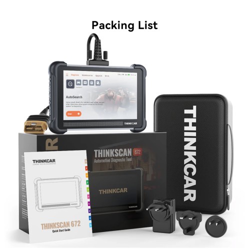 THINKSCAN 672 Diagnostic Scanner Supports CAN-FD Protocol IMMO Key Matching 28+ Reset Functions, Lifetime free update