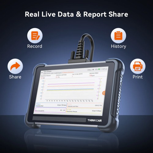 THINKSCAN 672 Diagnostic Scanner Supports CAN-FD Protocol IMMO Key Matching 28+ Reset Functions, Lifetime free update