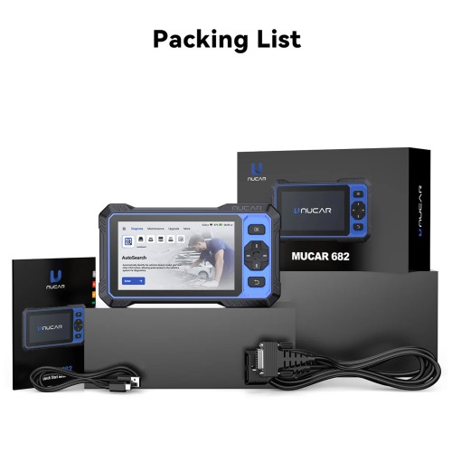 THINKCAR MUCAR 682 AI Intelligent Diagnostic Scanner, Supports CAN FD & FCA AutoAuth, 20+ Reset Functions