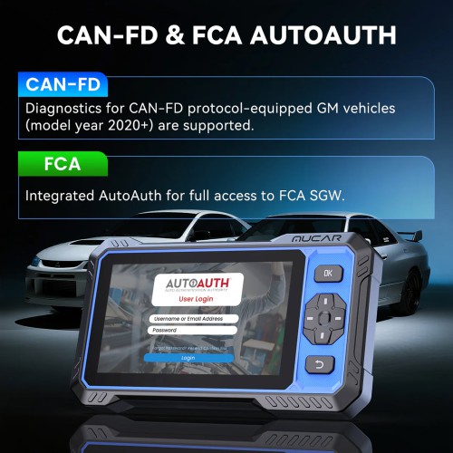 THINKCAR MUCAR 682 AI Intelligent Diagnostic Scanner, Supports CAN FD & FCA AutoAuth, 20+ Reset Functions