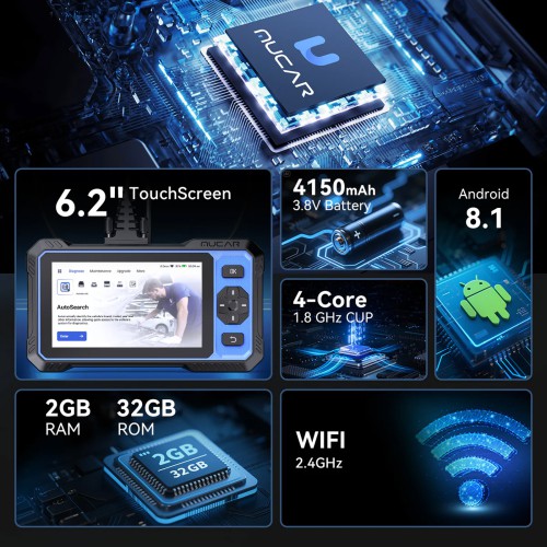 THINKCAR MUCAR 682 AI Intelligent Diagnostic Scanner, Supports CAN FD & FCA AutoAuth, 20+ Reset Functions