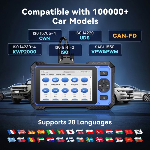 THINKCAR MUCAR 682 AI Intelligent Diagnostic Scanner, Supports CAN FD & FCA AutoAuth, 20+ Reset Functions