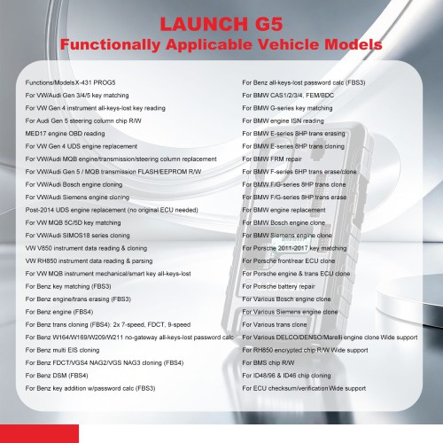 2026 LAUNCH X431 PROG5 G5 IMMO Programmer 3-in-1 IMMO Device Supports Key Matching, 5C 5D Key Programming, ECU/TCU Cloning & Writing Upgrade of XPROG3