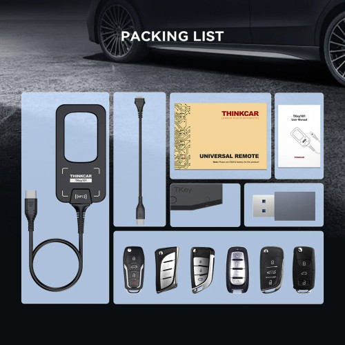 THINKCAR TKEY101 with Super Chip Car Key Programmer Immobilizer Matching Tool Lifetime Free Update