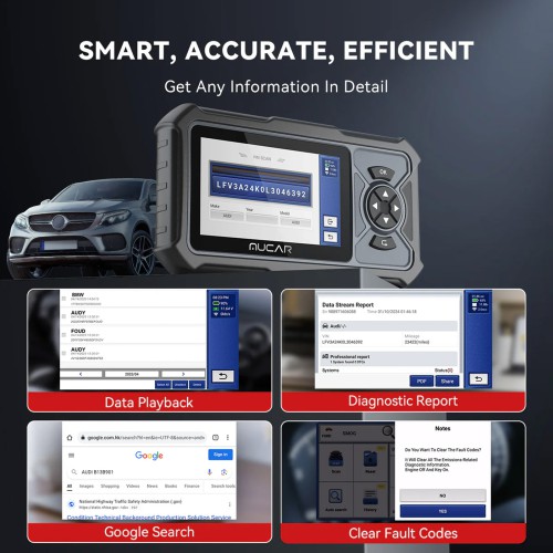 THINKCAR MUCAR CDE900 LITE Full System Diagnostic Scanner Full OBD2 Function Choose Any 5 Functions from 28 Reset Services