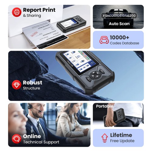 THINKCAR MUCAR CDE900 LITE Full System Diagnostic Scanner Full OBD2 Function Choose Any 5 Functions from 28 Reset Services