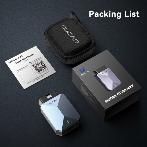 THINKCAR MUCAR BT200 MAX AI-Powered Diagnostics Scanner Supports Full OBD2 Functions, 15+ Reset Services, CAN-FD & FCA