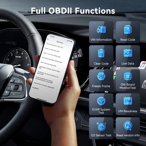 THINKCAR MUCAR BT200 MAX AI-Powered Diagnostics Scanner Supports Full OBD2 Functions, 15+ Reset Services, CAN-FD & FCA