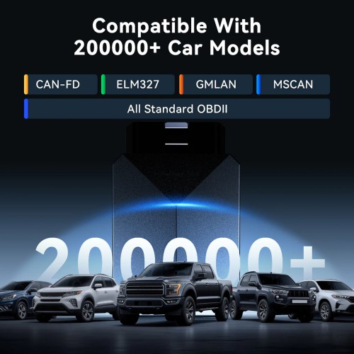 THINKCAR MUCAR BT200 MAX AI-Powered Diagnostics Scanner Supports Full OBD2 Functions, 15+ Reset Services, CAN-FD & FCA