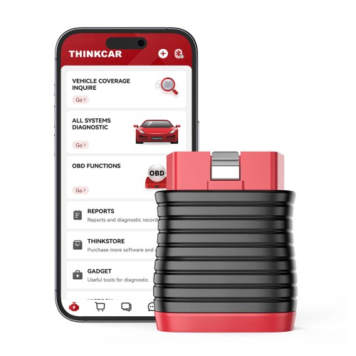 THINKCAR BD6 OBD2 Scanner Supports 5 Resets Services, AutoVIN & Full OBD2 Diagnostic Functions, Lifetime Free Updates