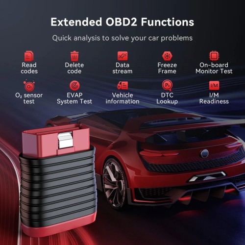 THINKCAR BD6 OBD2 Scanner Supports 5 Resets Services, AutoVIN & Full OBD2 Diagnostic Functions, Lifetime Free Updates