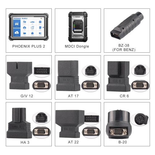 [EU Ship] TOPDON Phoenix Plus 2 Online ECU Coding & Configuration Flashing, Bidirectional with Topology Map, CANFD, 42+ Services, FCA AutoAuth