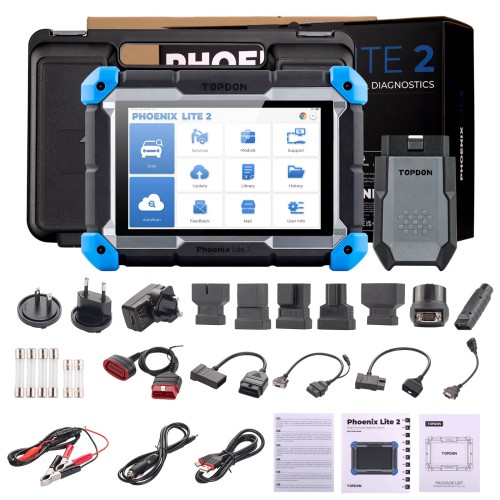 TOPDON Phoenix Lite2 OE-Level Scan Tool, 8 Inch Bi-Directional Controls, 35 Service Functions