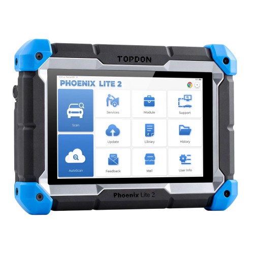 TOPDON Phoenix Lite2 OE-Level Scan Tool, 8 Inch Bi-Directional Controls, 35 Service Functions
