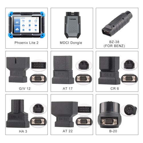 TOPDON Phoenix Lite2 OE-Level Scan Tool, 8 Inch Bi-Directional Controls, 35 Service Functions