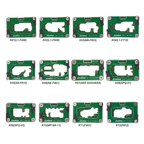 EoneBoss NXP 29Ax Key Copy Solder Free Adapters Set 12 Pieces for NK001 HK001
