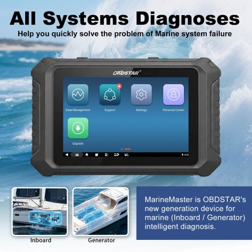 OBDSTAR MarineMaster C, D Configuration for Inboard/ Generator Intelligent Diagnosis