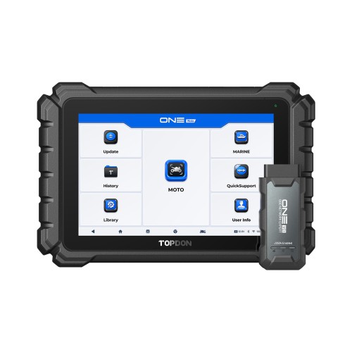 TOPDON ONE Moto Diagnostic Scanner for Motorcycles, ATVs and Marine Vehicles, 2 Years Free Updates, 45 Languages
