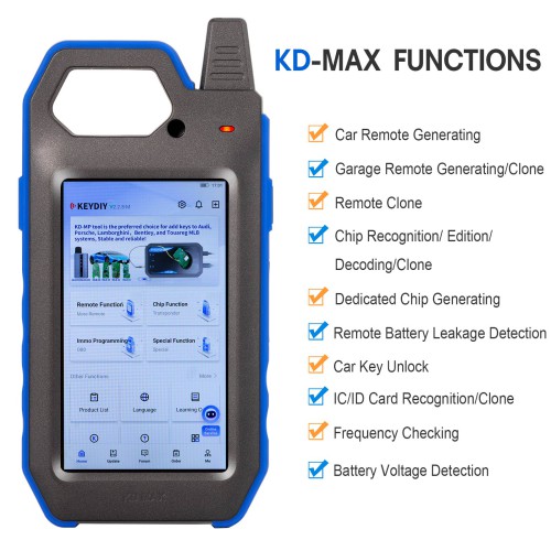 [US Ship] [Second-Handed] 90% New KEYDIY KD-MAX Android Smart Device 5.0 Inch Screen with WiFi & Bluetooth