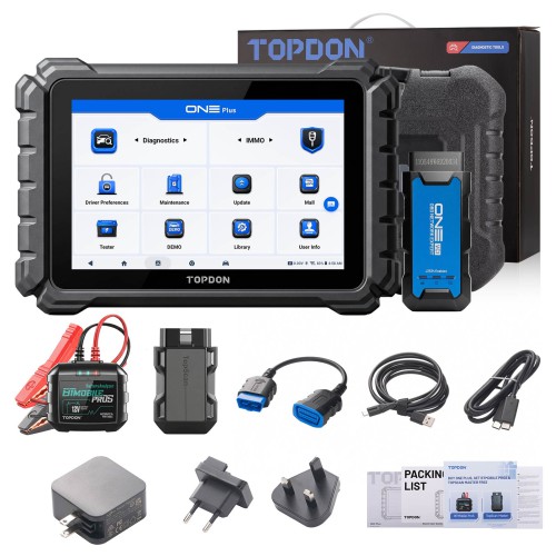 [US Ship] [Second-Handed] 90% New TOPDON ONE PLUS Professional 10.1 Inch Automotive Diagnostic Tool