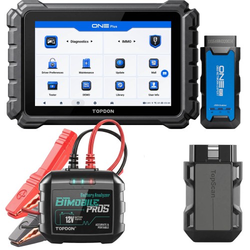 [US Ship] [Second-Handed] 90% New TOPDON ONE PLUS Professional 10.1 Inch Automotive Diagnostic Tool