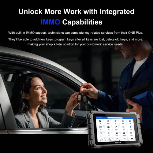 [US Ship] [Second-Handed] 90% New TOPDON ONE PLUS Professional 10.1 Inch Automotive Diagnostic Tool