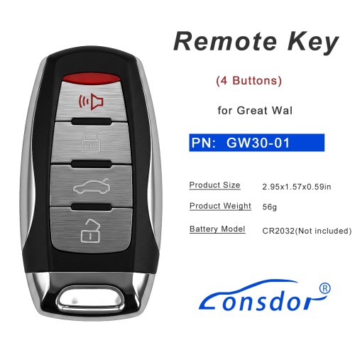 LONSDOR GW30-01 Remote Key for Great Wall