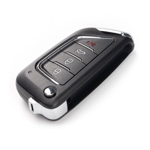 XHORSE XKCD06EN KAI.DLK Folding Key 4 Buttons Second Generation Universal Wired Remote Key 5pcs/lot