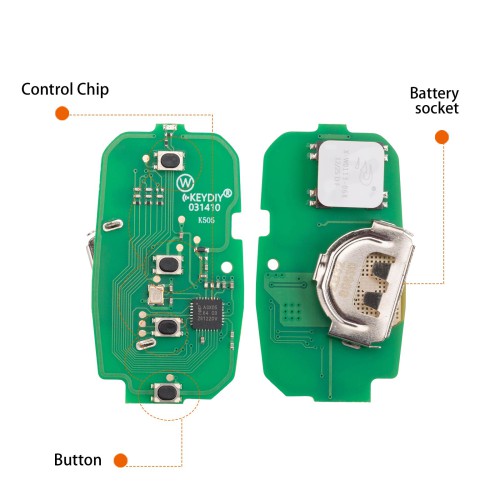 5pcs/lot KEYDIY KD ZB32-4 Universal Smart Remote Key 4 Buttons for Chevrolet Type