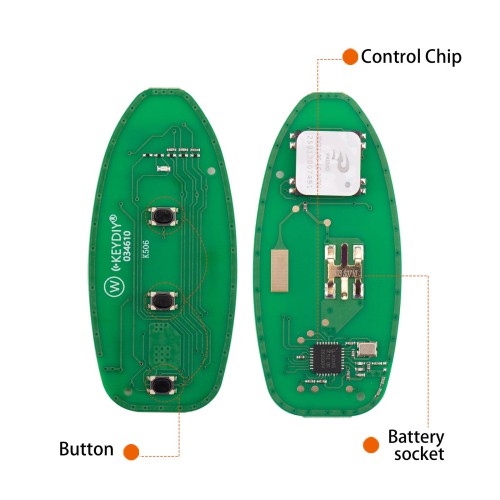 5pcs/lot KEYDIY KD ZB03-3 Universal Smart Remote Key 2+1 Buttons for Nissan Type