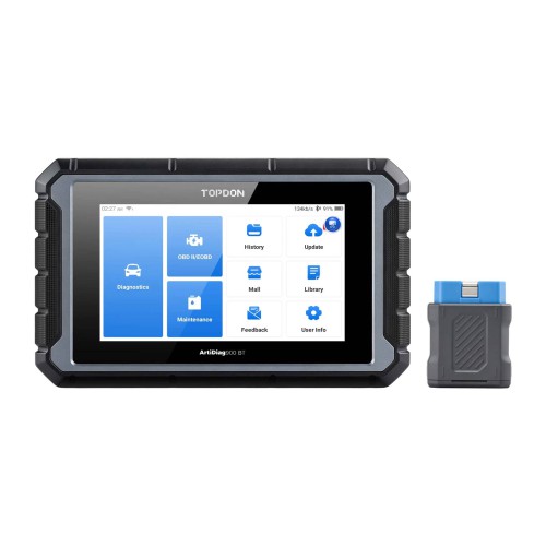 TOPDON ArtiDiag 900BT AD900BT OBD2 Scanner Bi-directional Full System Diagnostic Tool with 2-Year Updates,ECU Coding 28+ Services