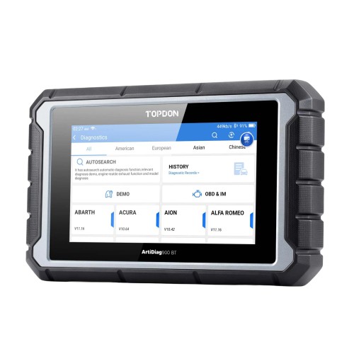 TOPDON ArtiDiag 900BT AD900BT OBD2 Scanner Bi-directional Full System Diagnostic Tool with 2-Year Updates,ECU Coding 28+ Services