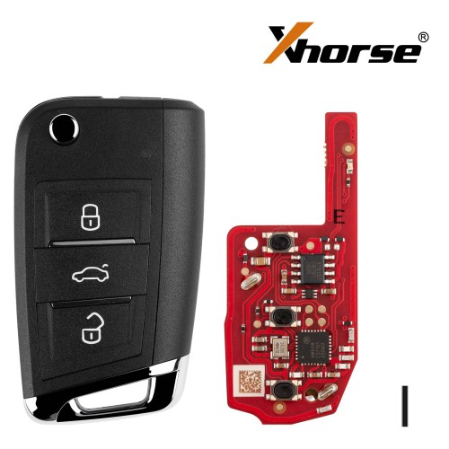 5pcs/lot XHORSE XEDM24EN Second Generation Super Remote MQB Style 3 Buttons