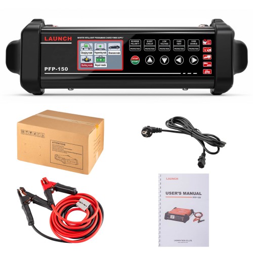 LAUNCH PFP-150 Inverter Intelligent Programming Charge Power Supply for All Types of Vehicles, Cars, Trucks, Boats, Tractors, Buses
