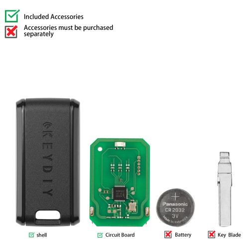 5pcs/lot KEYDIY C29Ax01 Programmable Smart Key Used with KEYDIY 13# Remote Chip Reading Adapter