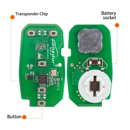 LONSDOR BU30-03 Remote Key 6 Buttons Supports ID46 ID49 ID4A 315MHz 433.92MHz for Buick