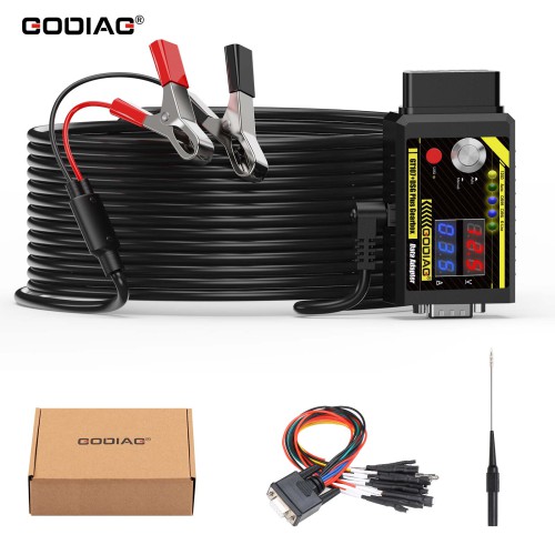 GODIAG GT107+ DSG Plus Gearbox Data Adapter with 7 Pieces of Godiag Gearbox Adapters for V30, DQ200, DQ250, DQ500, VL300, VL381, DL510