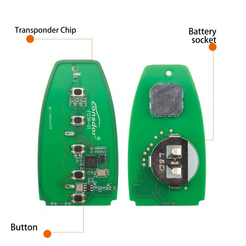 LONSDOR FO3H-0D High Frequency Remote Key for Ford Supports ID46 ID49, 868/902MHZ