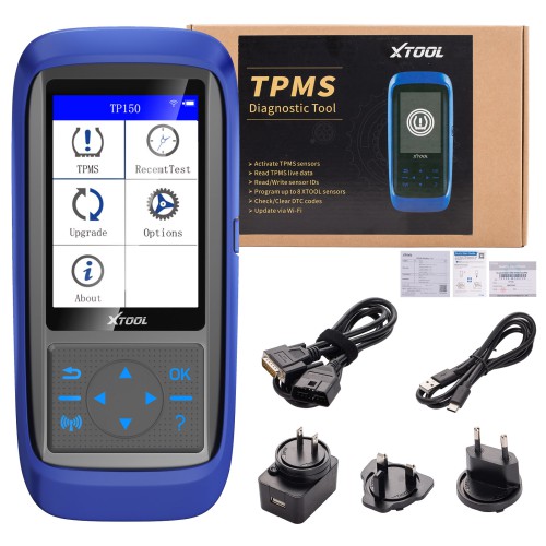 XTOOL TP150 Tire Pressure Monitoring System OBD2 TPMS Diagnostic Scanner Tool TPMS Program with 315&433 MHZ Sensor