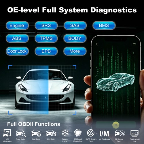 THINKCAR MUCAR BT200 MAX AI-Powered Diagnostics Scanner Supports Full OBD2 Functions, 15+ Reset Services, CAN-FD & FCA
