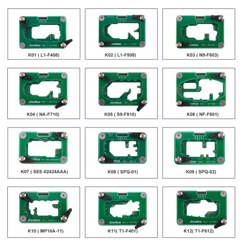EoneBoss NXP 29Ax Key Copy Solder Free Adapters Set 12 Pieces for NK001 HK001