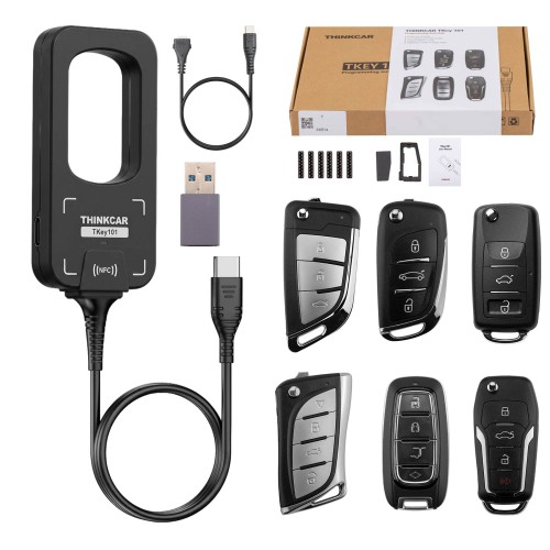 THINKCAR TKEY101 with Super Chip Car Key Programmer Immobilizer Matching Tool Lifetime Free Update