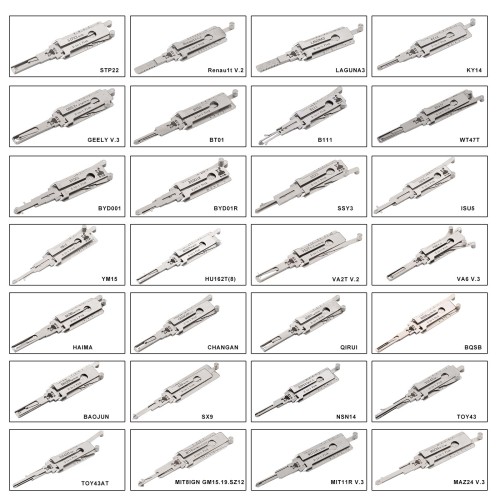 Original LISHI 2-in-1 Pick & Decoder Set, 112 Pieces
