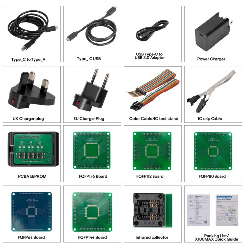 XTOOL X100 MAX Advanced Key Programming Tool + KC501+EEPROM Adapter Topology Mapping, ECU Coding/Programming, Bi-Directional Control CANFD/DoIP